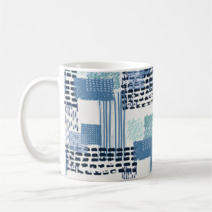 Taza De Café Patrón sin soldadura Retro Memphis Doodle