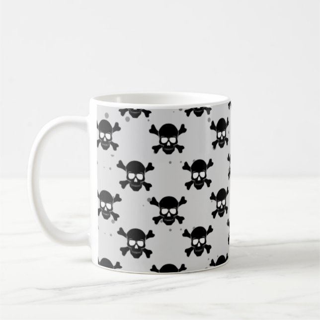 Taza De Café Patrón Skulls de estilo pirata (Izquierda)