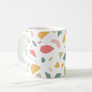 Taza De Café Patrón terrazo pastel moderno