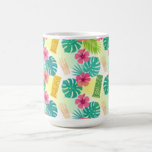 Taza De Café Patrón Tiki Hawaiano Tropical para Bodas Fiestas
