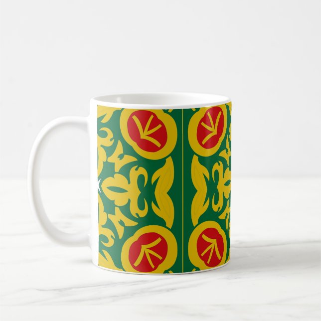 Taza De Café Patrón Tradicional Islámico. Diseño de impresión d (Izquierda)