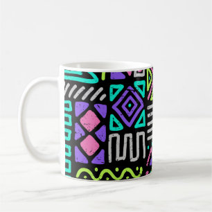 Taza De Café  patrón transparente con líneas abstractas. geomét
