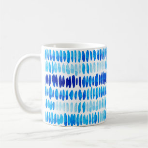 Taza De Café Patrón transparente de acuarela con gotas de lluvi