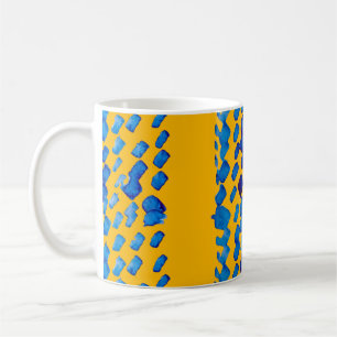 Taza De Café Patrón transparente de acuarela con puntos abstrac