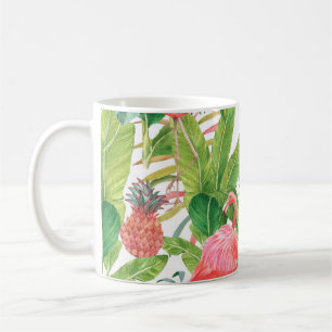 Taza De Café Patrón transparente de acuarela dibujada a mano co