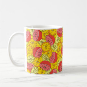 Taza De Café Patrón transparente de cítricos muchos naranjas, l
