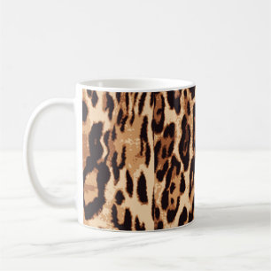 Taza De Café Patrón transparente de impresión leopardo