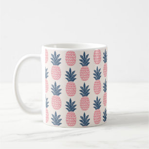 Taza De Café Patrón transparente de piña divertida