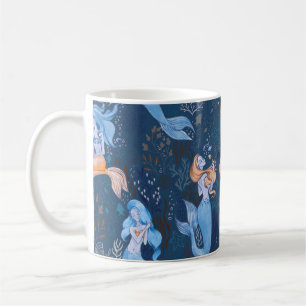 Taza De Café Patrón transparente dibujado a mano de una hermos