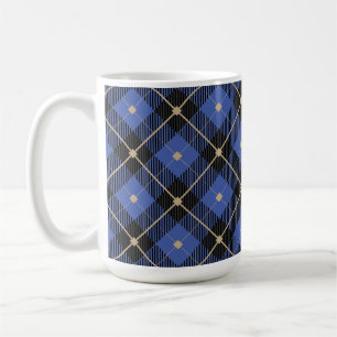Taza De Café Patrón trendy de plástico azul negro