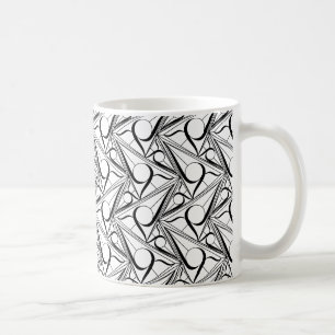 Taza De Café Patrón triangular con círculo