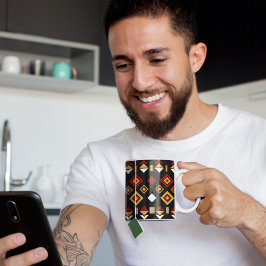 Taza De Café Patrón triangular geométrico