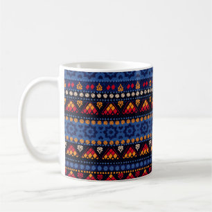 Taza De Café Patrón tribal sin fisuras.
