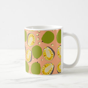 Taza De Café Patrón Tropical de Jackfruit de verano - Fruta exó