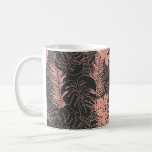 Taza De Café Patrón tropical sin problemas de verano con monst