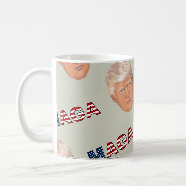 Taza De Café Patrón Trump MAGA (Izquierda)