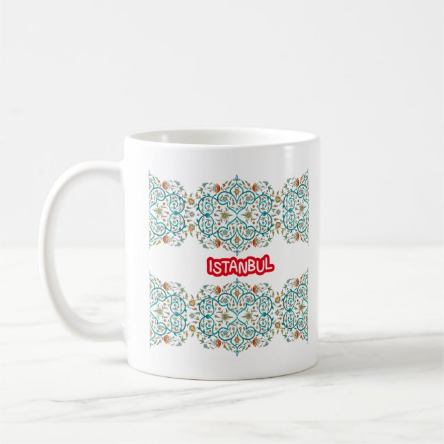 Taza De Café Patrón turco oriental Estambul (Izquierda)