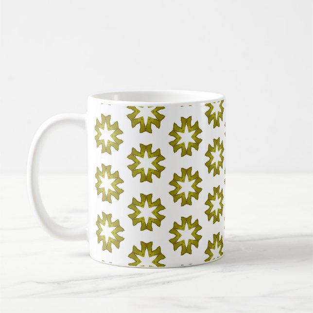 Taza De Café Patrón verde oliva (Izquierda)