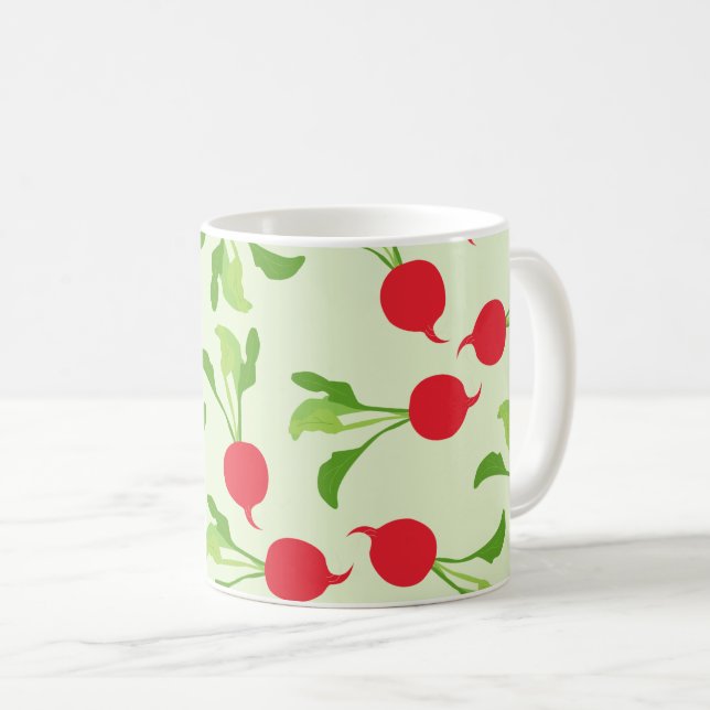 Taza De Café Patrón verde rojo radical (Anverso derecho)
