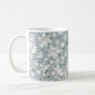 Taza De Café Patrón vintage de textura floral. Patrón transpa
