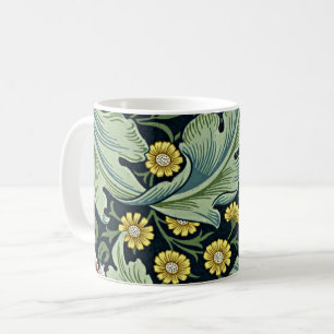 Taza De Café patrón vintage de William Morris, Leicester,