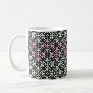 Taza De Café patrón vintage sin fisuras con adornos