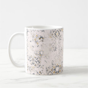Taza De Café Patrón vintage sin foco con efecto de attriti