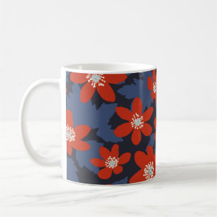Taza De Café Patrón vintage sin inconvenientes en estilo escand