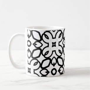 Taza De Café Patrón vintage sin soldadura en las plantas orname
