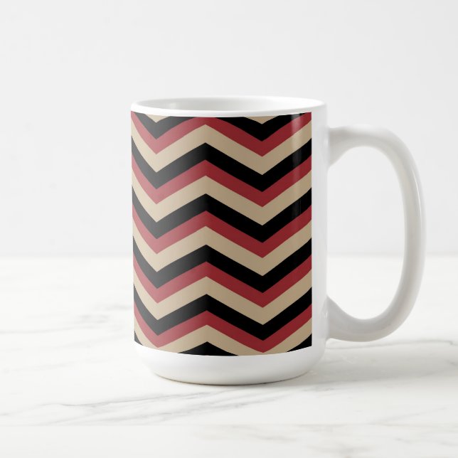 Taza De Café Patrón Zig Zag moderno (Derecha)