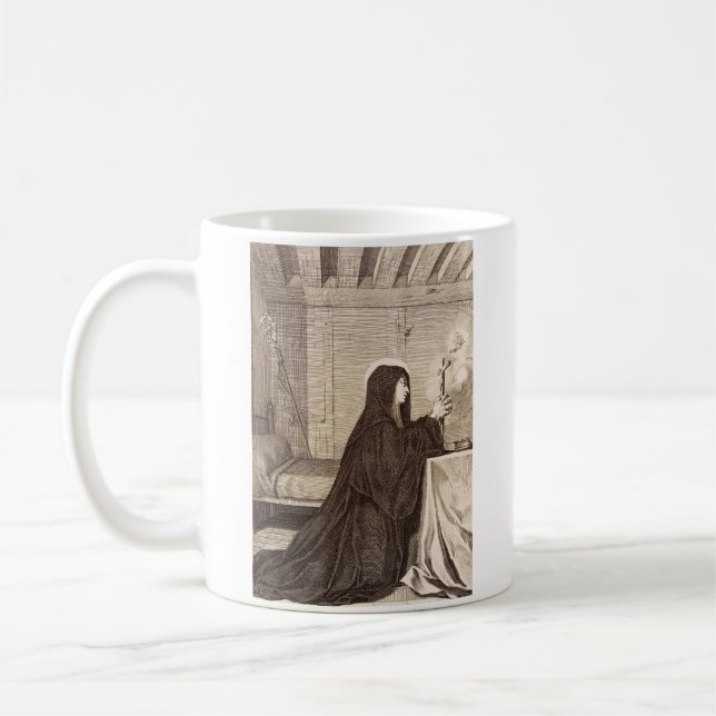 Taza De Café Patrona de la escuela de Saint Scholastica (Izquierda)