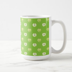 Taza De Café patrones de manzanas verdes