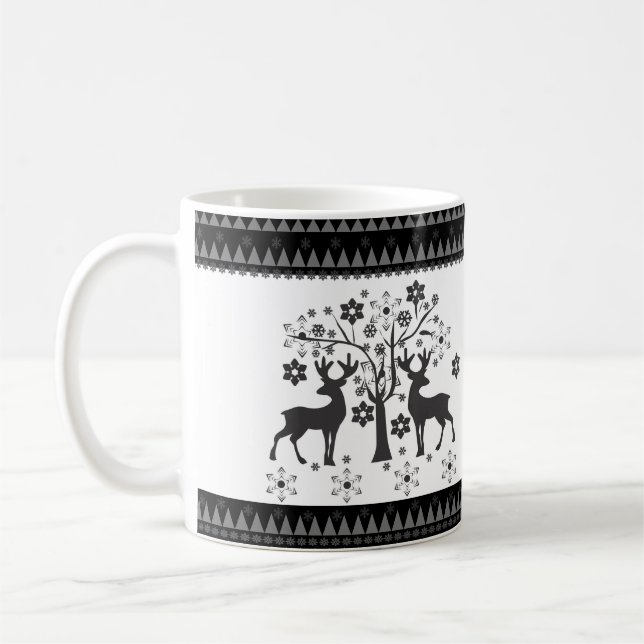 Taza De Café patrones de navidad (Izquierda)