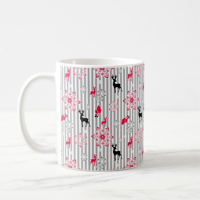 Taza De Café patrones de navidad (Izquierda)