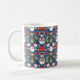 Taza De Café Patrones de Navidades merry y Bright