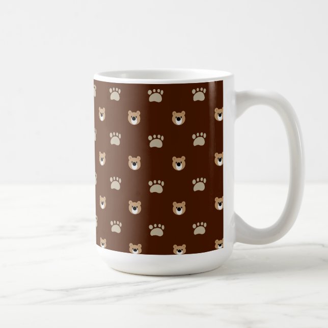 Taza De Café Patrones de oso (Derecha)