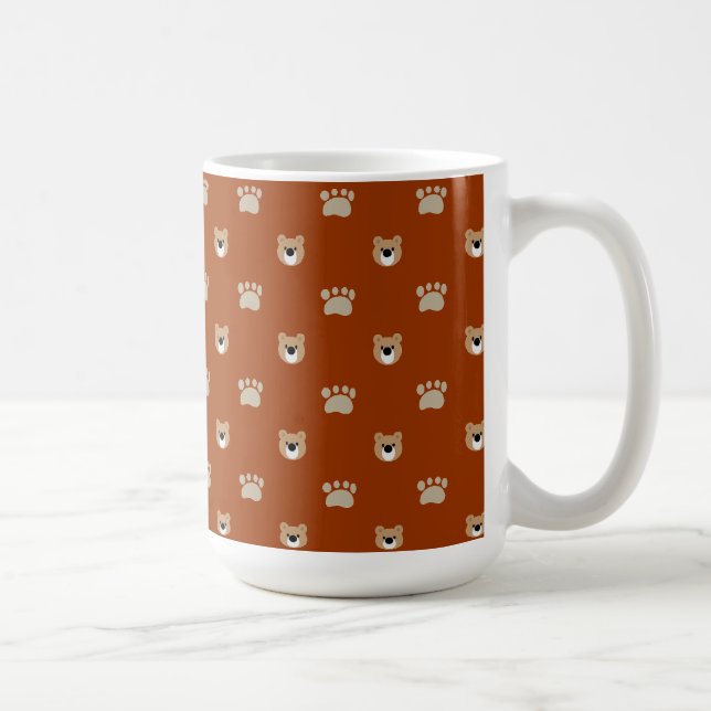 Taza De Café Patrones de oso (Derecha)