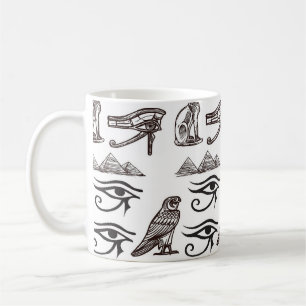 Taza De Café Patrones digitales de antigüedades egipcias incans