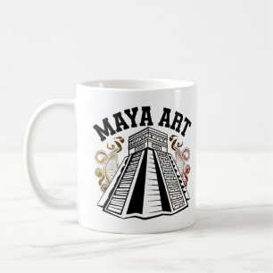 Taza De Café Patrones mayas: Arte eterno
