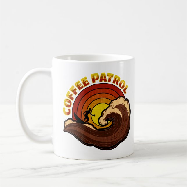 Taza De Café Patrulla de café retro (Izquierda)