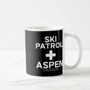 Taza De Café Patrulla de esquí de época Aspen T Shirt Snowboard