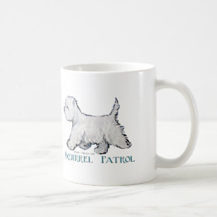 Taza De Café Patrulla de la ardilla de Westie