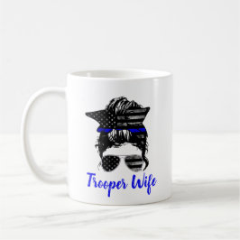 Taza De Café Patrulla estatal de policía de carreteras Messy Bu