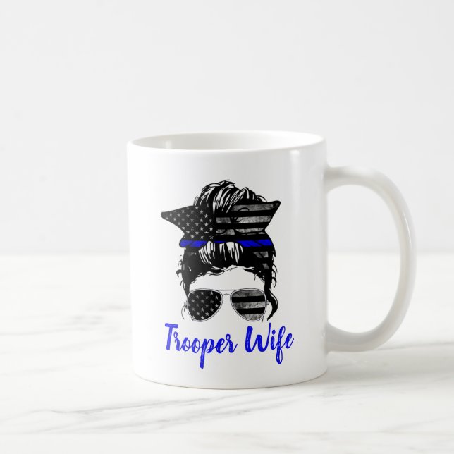 Taza De Café Patrulla estatal de policía de carreteras Messy Bu (Derecha)