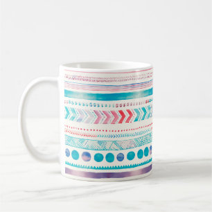 Taza De Café Patte ornamental de la etnia tribal de las aguas s