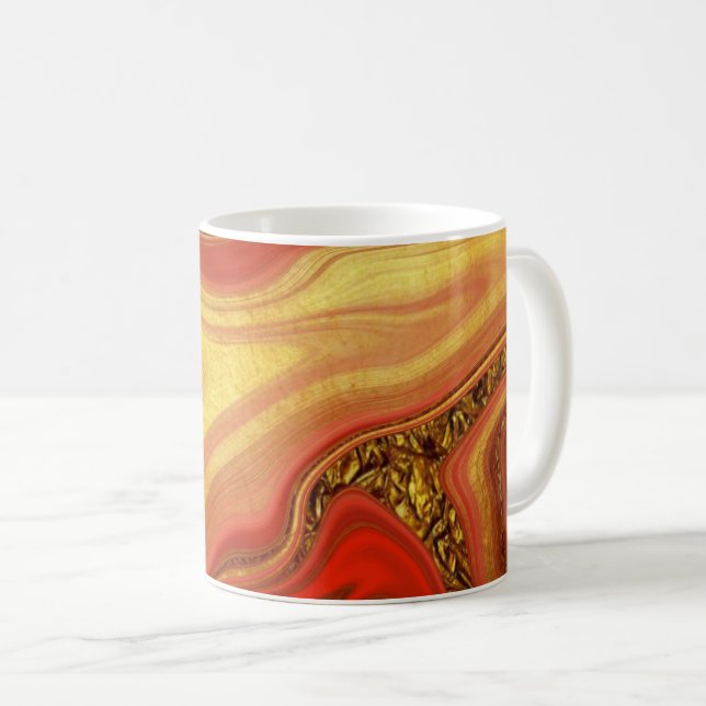 Taza De Café pattern abstract marbled (Anverso derecho)