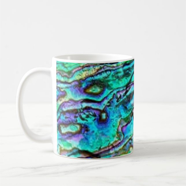 Taza De Café Paua Shell Abalone Mug (Izquierda)