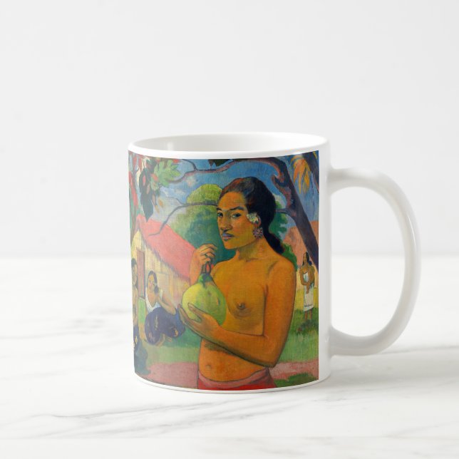 Taza De Café Paul Gauguin - Mujer sosteniendo un fruto (Derecha)