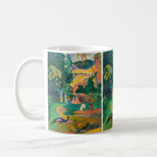 Taza De Café Paul Gauguin - Paisaje con Pavos Reales / Matamoe