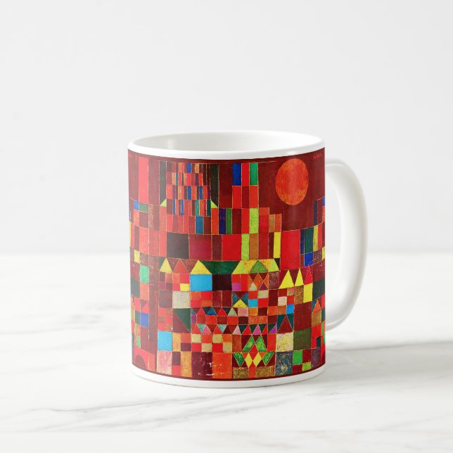 Taza De Café Paul Klee , “ Castle and Sun ” コーヒーマグカップ (Anverso derecho)